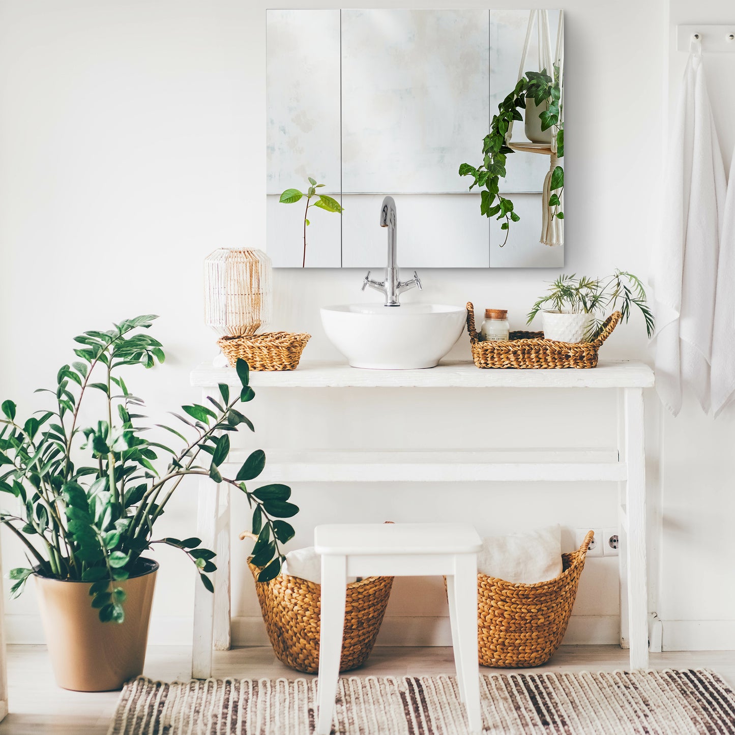LED Lighted Medicine Cabinet with Mirror