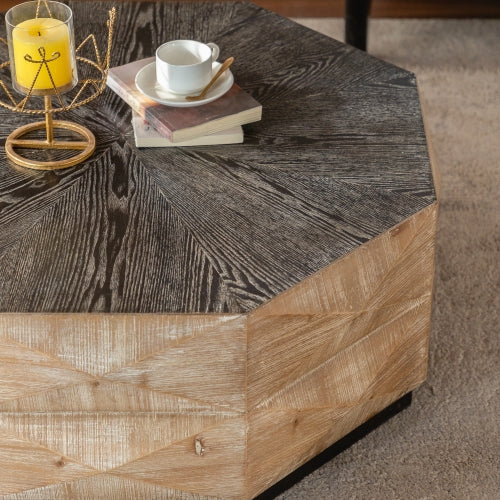 Retro Wood Octagon Table