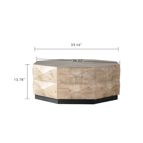 Retro Wood Octagon Table