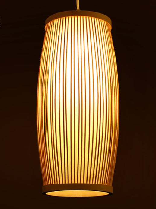 Bamboo Plait Staircase Lamp
