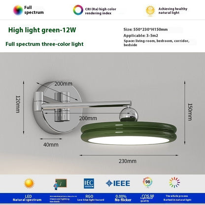 Cream Wind Bedside Wall Lamp Bedroom