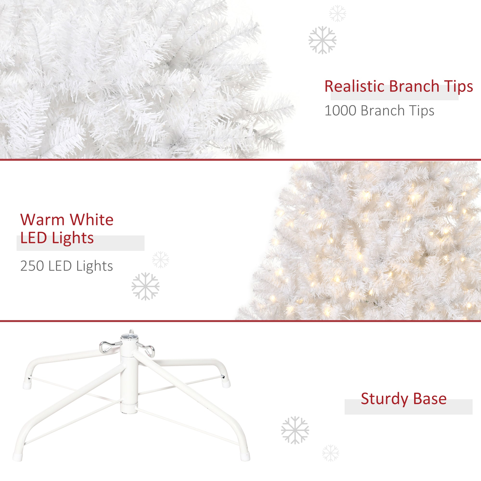 White Prelit Douglas Fir Tree