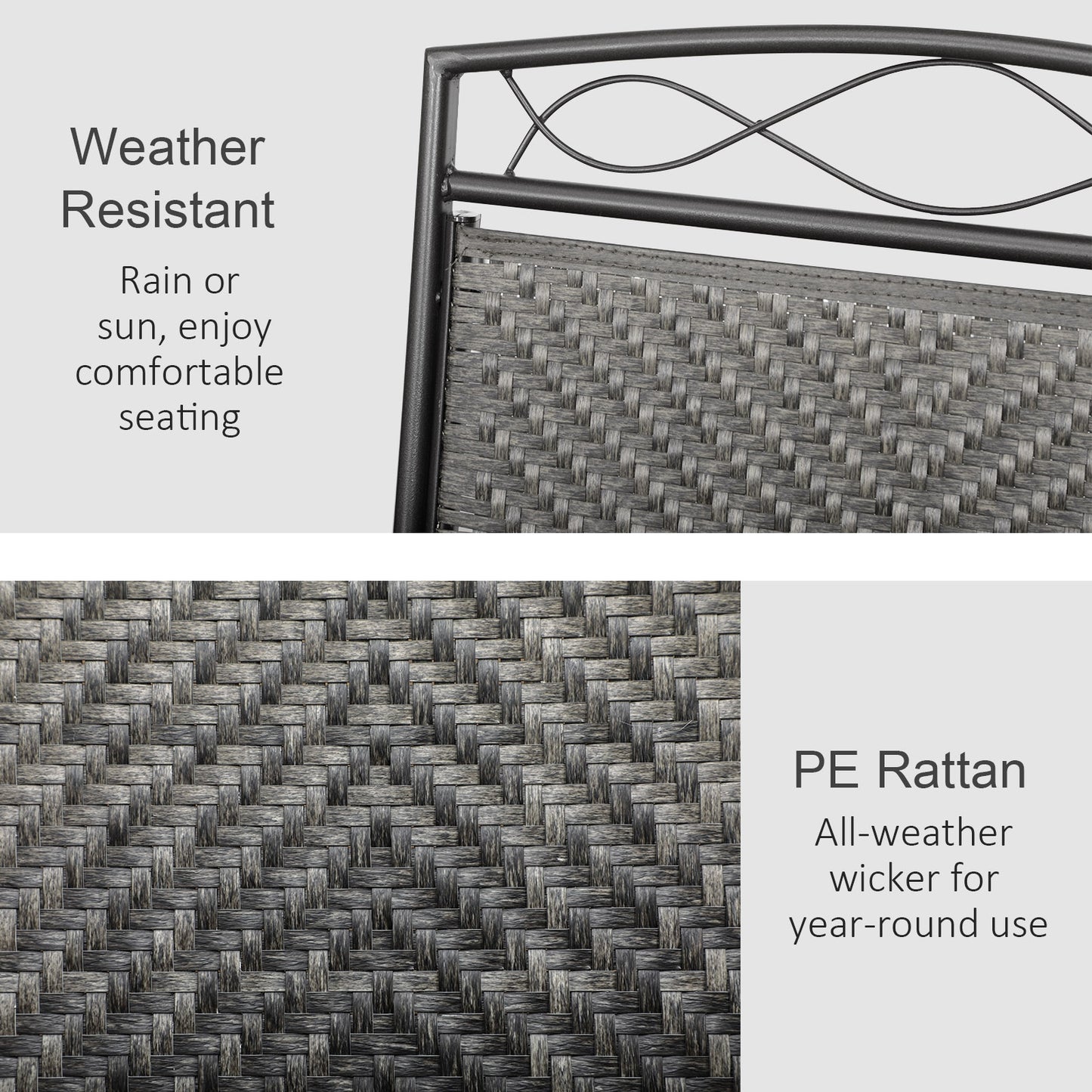 Set of 2 Outdoor Glider Chairs