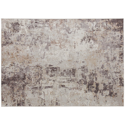 Machine Washable Area Rug 8x10, Non-Slip Modern Abstract Floor Carpet For Living Room, Bedroom, Dining Room, Mixed-Brown