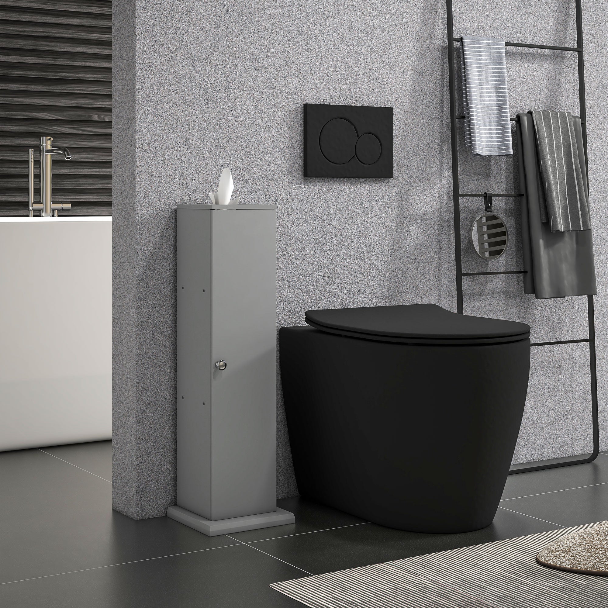 White Bathroom Storage Cabinet