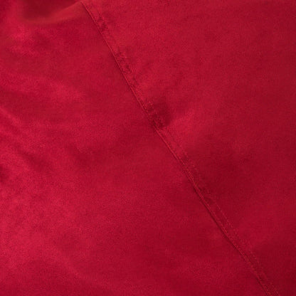 5-Foot Comfortable High-Density Shredded Foam Bean Bag Chair For Kids And Adults, With Removable Microsuede Cover, Ideal Reading And Bedroom Floor Lounge, Chinese Red