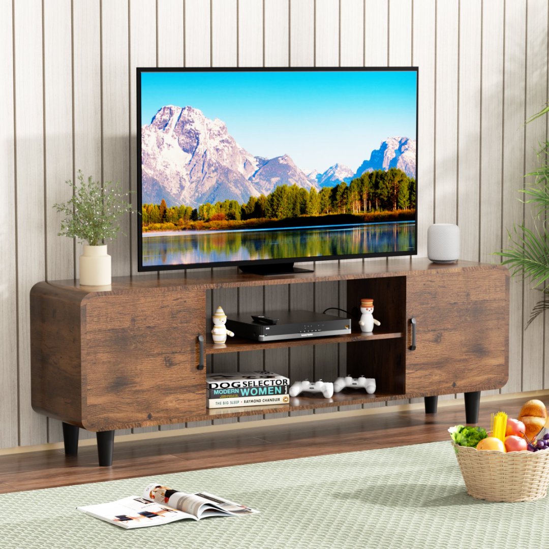 Rustic Brown TV Console