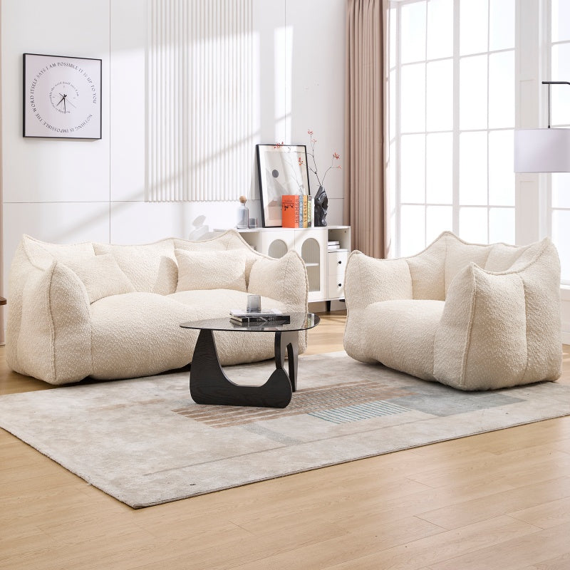 Boucle Bean Bag Chair