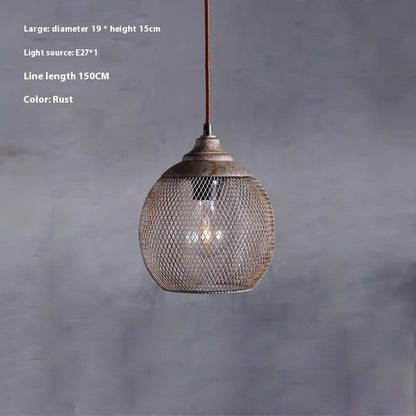 Retro Industrial Style Iron Iron Net Chandelier