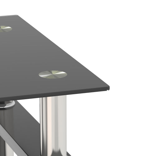 Black Glass Square Tables