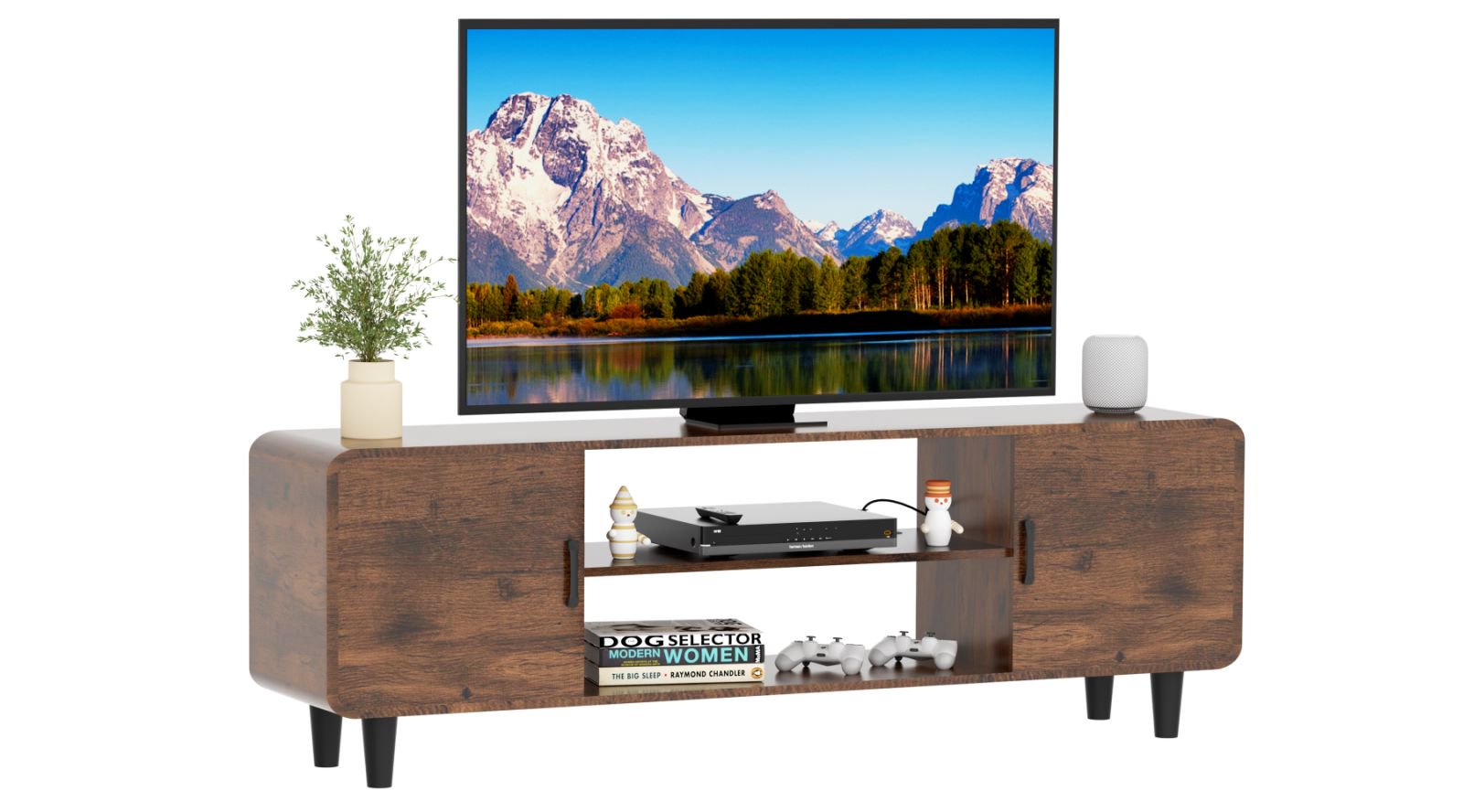 Rustic Brown TV Console