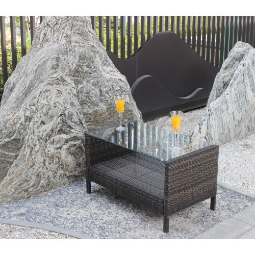Brown Iron Coffee Table