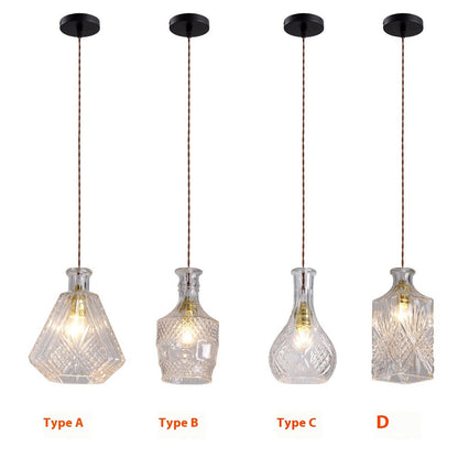 Bedroom Bar Entrance Bar Hotel Homestay Simple Wine Bottle Glass Chandelier