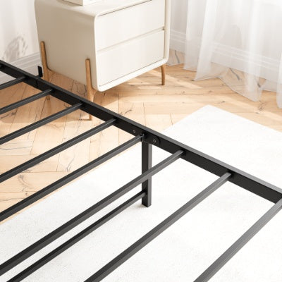 Black Metal Platform Bed