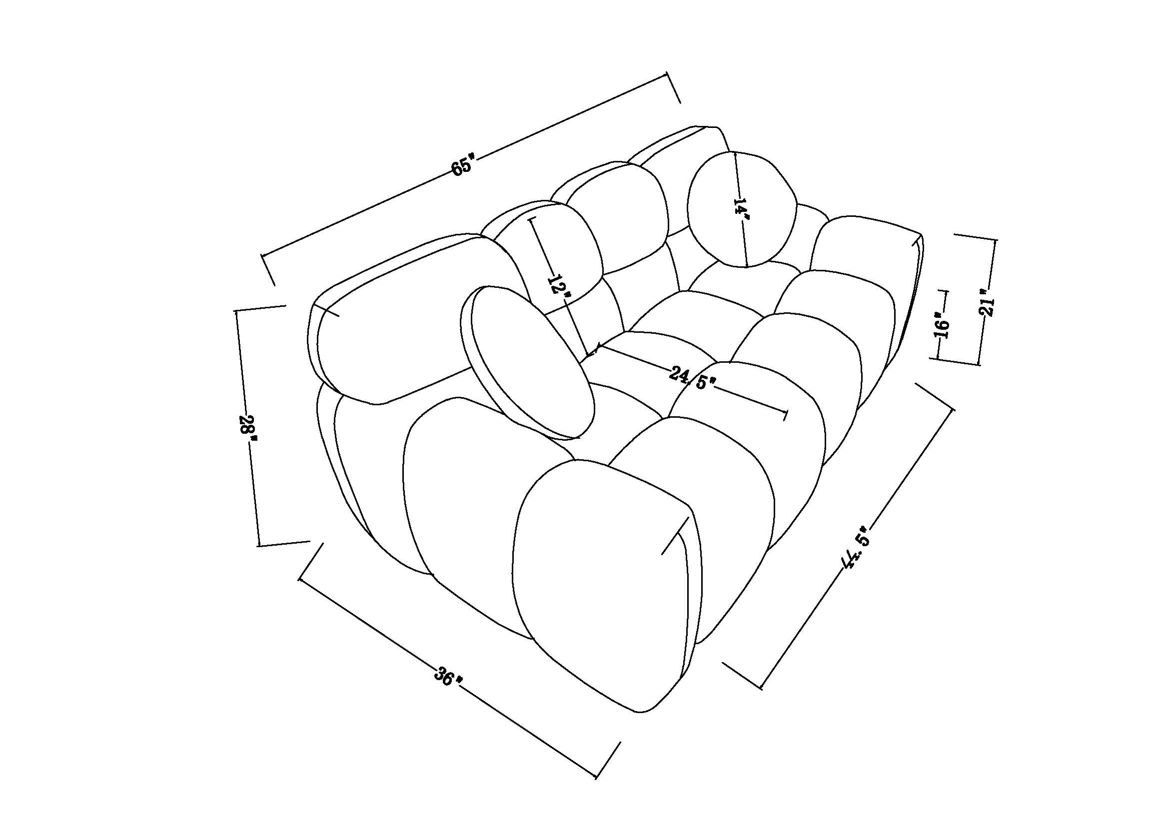 Olive Boucle Sofa