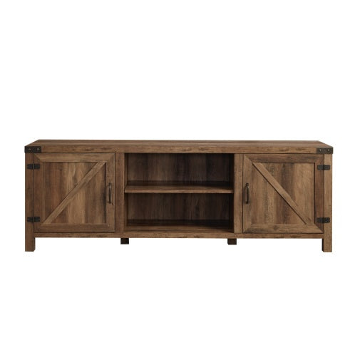 Oak Barn Door TV Stand