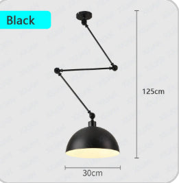Modern Simple Personality Adjustable Light Creative Nordic Dining Room Bar Bedroom Bedside Collapsible Single-head Droplight