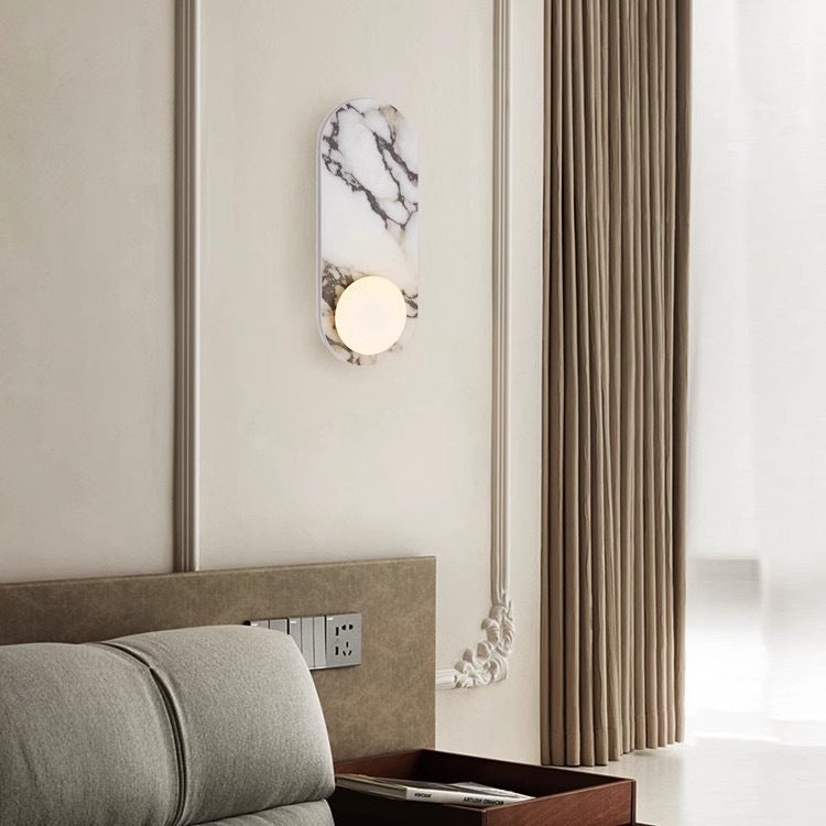 Bedside Hallway Living Room Bedroom Corridor Atmosphere Marble Wall Lamp