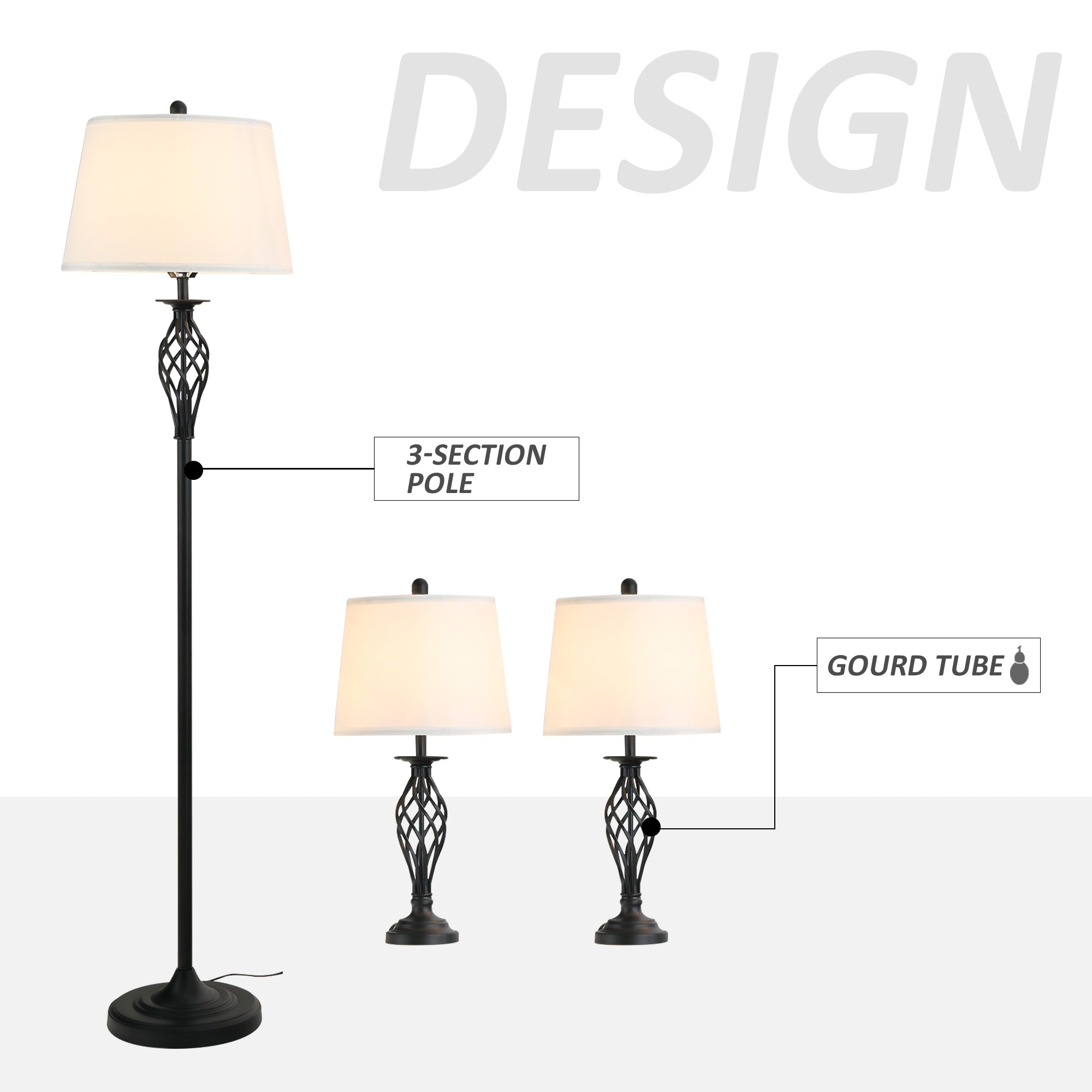 Adjustable Table Floor Lamp