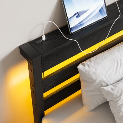 LED Twin Platform Bed