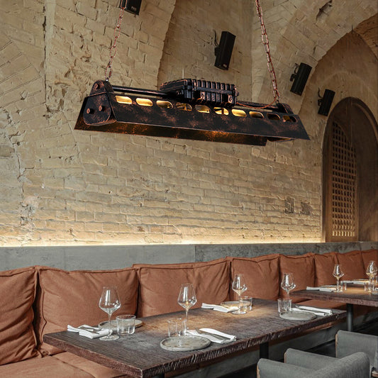 Retro Industrial Style Loft Nostalgic Restaurant Office Iron Droplight