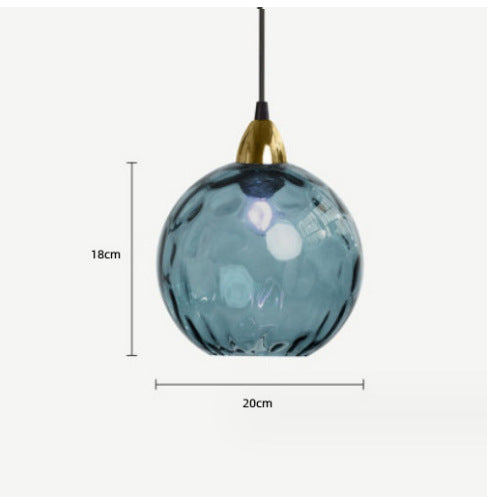 Modern Minimalist Lamp Bedroom Creative Glass Chandelier