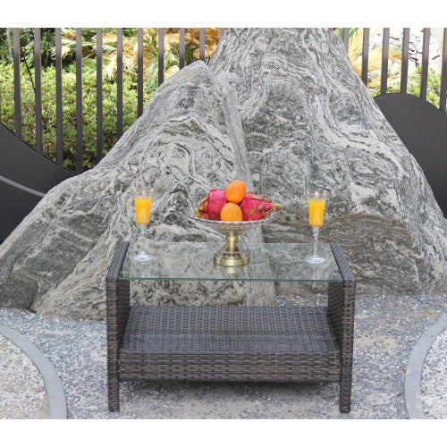 Brown Iron Coffee Table