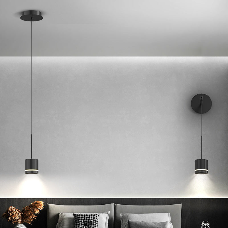 Black Modern Chandelier 5-Head Stepless Dimming