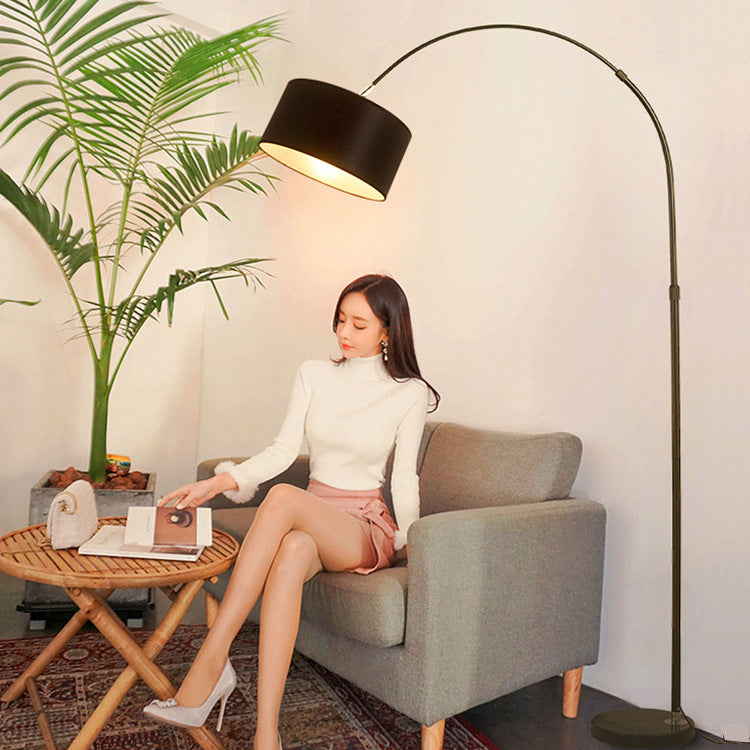 Fabric Iron Floor Lamp