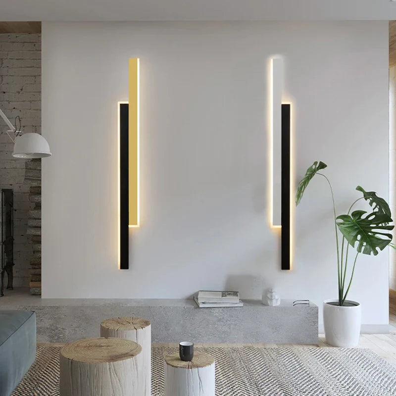 DecorBites™ LED Black Wall Lamp for Modern Living Room, Bedroom, Bar & Corridor
