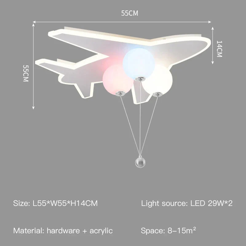 Cloud Aircraft Remote Chandelier