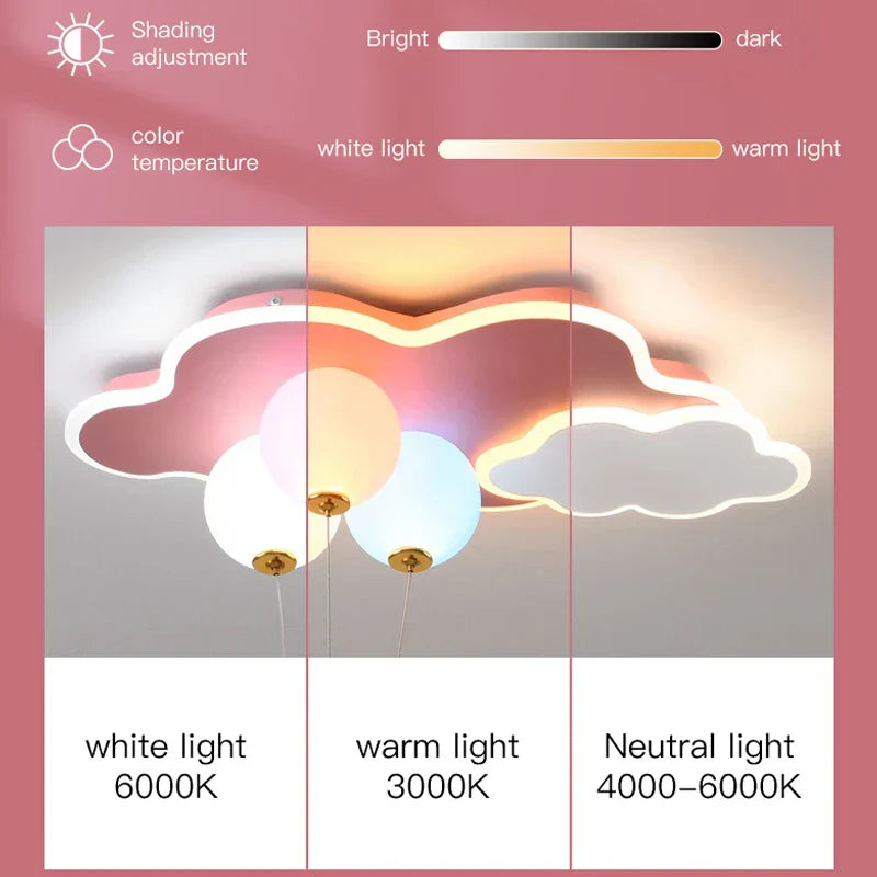 Cloud Aircraft Remote Chandelier