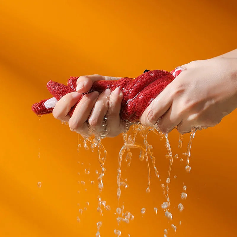 Coral Velvet Hand Towel