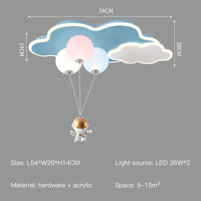 Cloud Aircraft Remote Chandelier