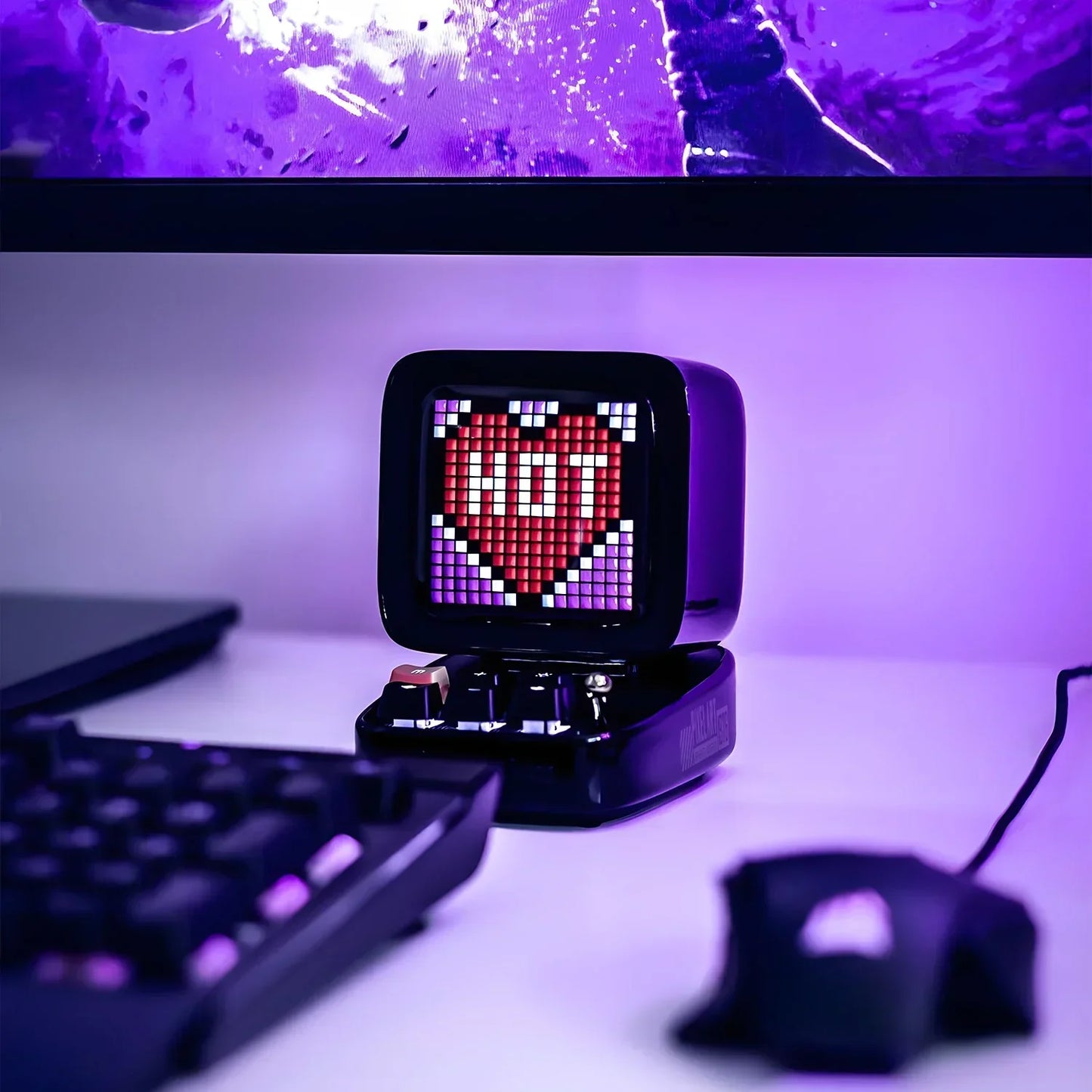 DecorBites™ Ditoo-Pro Retro Pixel Art Bluetooth Speaker Alarm Clock LED Display Board
