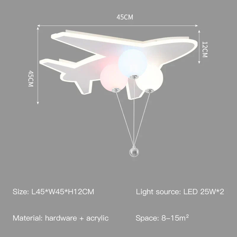 Cloud Aircraft Remote Chandelier