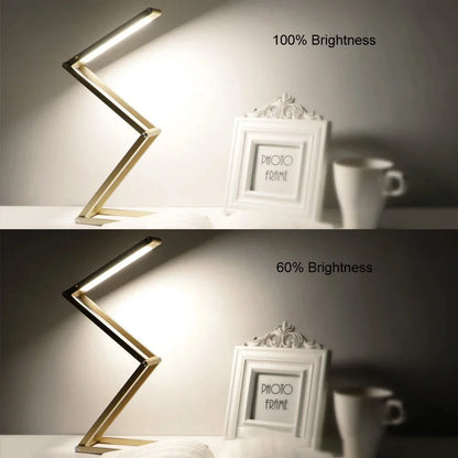 DecorBites™ Dimmable LED Desk Lamp - Portable, Foldable, USB Charging, Energy Saving for Study & Work