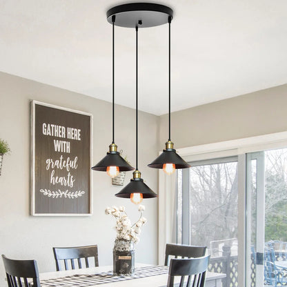 DecorBites™ Vintage Pendant Light Industrial Chandelier