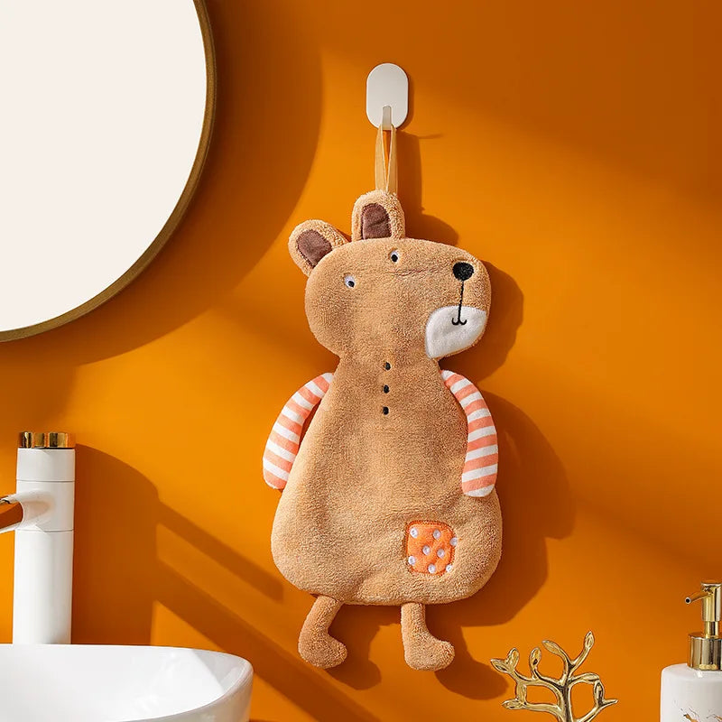 Coral Velvet Hand Towel