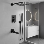 Matte Black Shower System Robust Construction