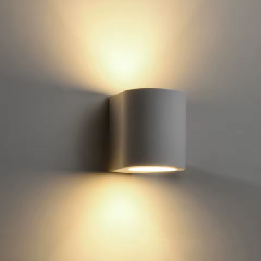 Minimalist white led flush wall sconce bedroom up down wall lamp