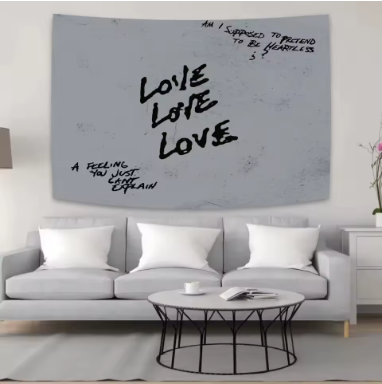 DecorBites™ Kanye's West Wall Tapestry: Music Album Cover Poster for Bedroom Decoration