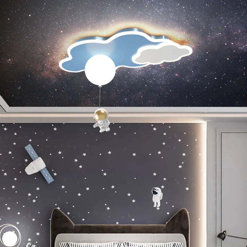 Astronaut Airplane Ceiling Lamp