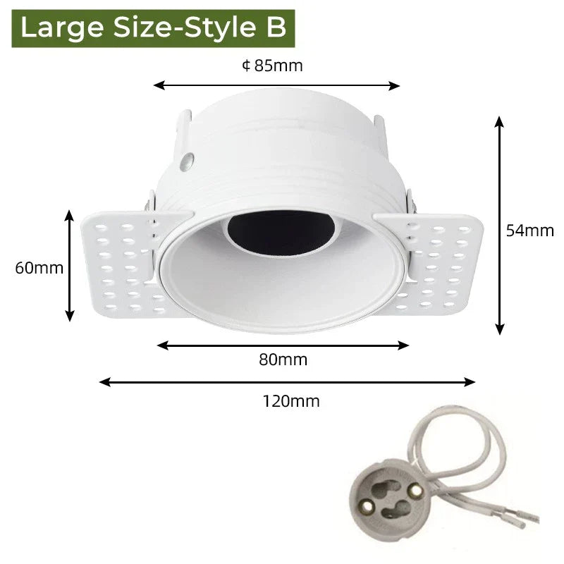 DecorBites™ Adjustable Recessed LED Ceiling Downlight for GU10/MR16/MR11 Bulbs