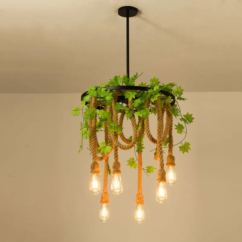 DecorBites™ Industrial Loft Chandelier for Living Room, Dining Room, Restaurant, and Bar