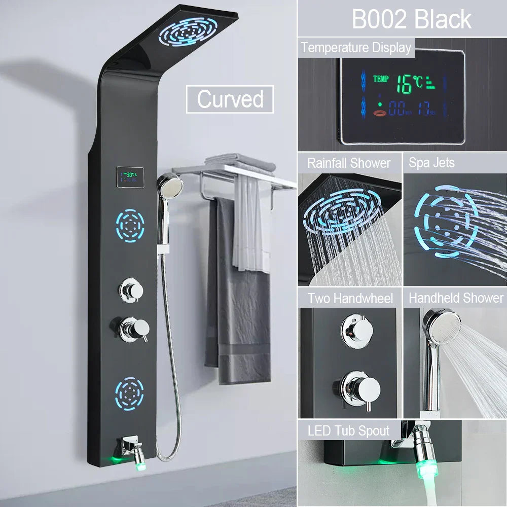 LED Rainfall Shower System