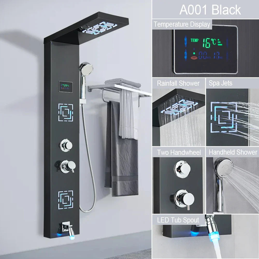 LED Rainfall Shower System