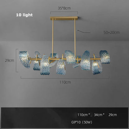 DecorBites™ G9 LED Copper Pendant Light for Foyer & Dining Room