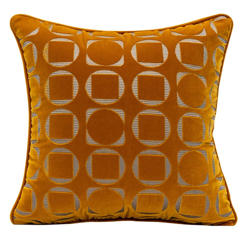 DecorBites™ Geometric Jacquard Pillow Cover - Modern Chinese Style Chic Interior