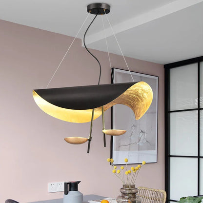 DecorBites™ Lederam Manta Pendant Lamp Flying Saucer Hat industrial retro design white black
